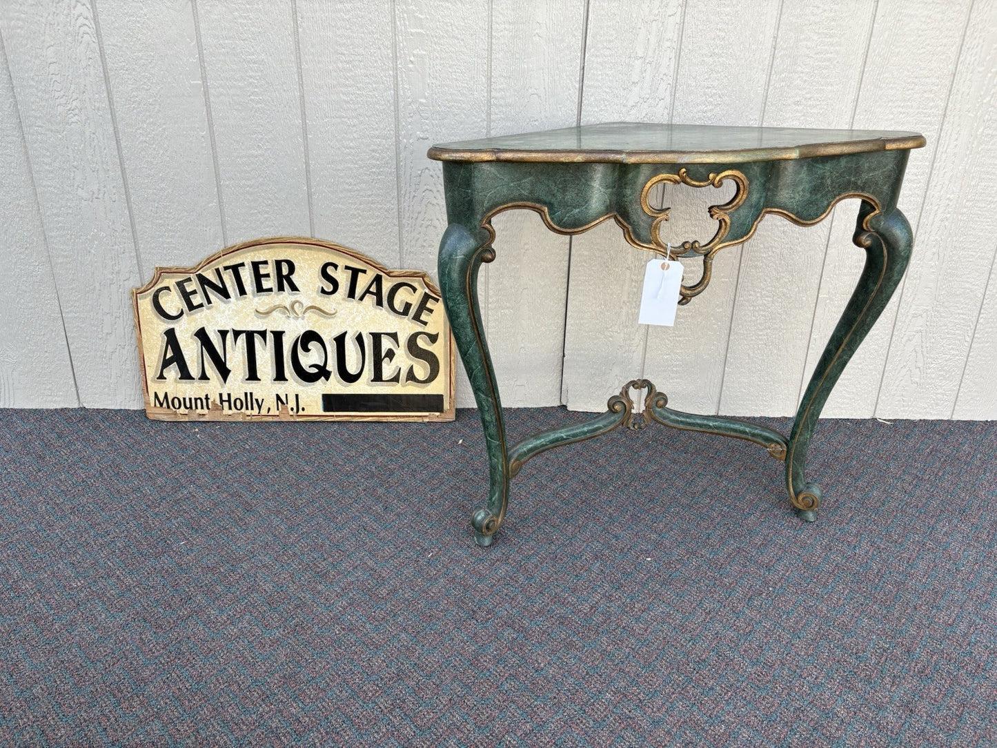 65902 Pair Decorator Hand Made Corner Table Stand s Shelf