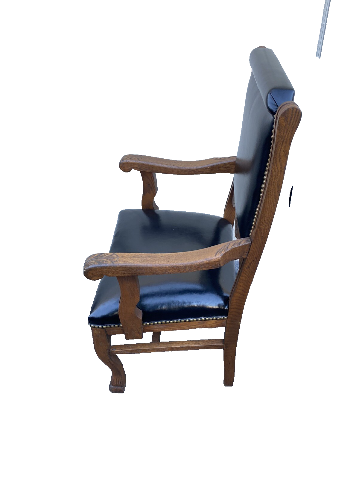 66265 Pair Antique Oak Armchair Dining Chair s