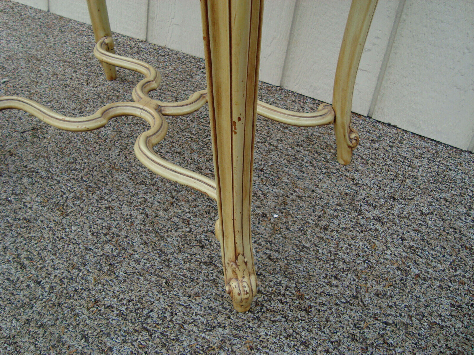 59969 QUALITY Satinwood Lamp Table Stand w Orignal Factory Painted Base