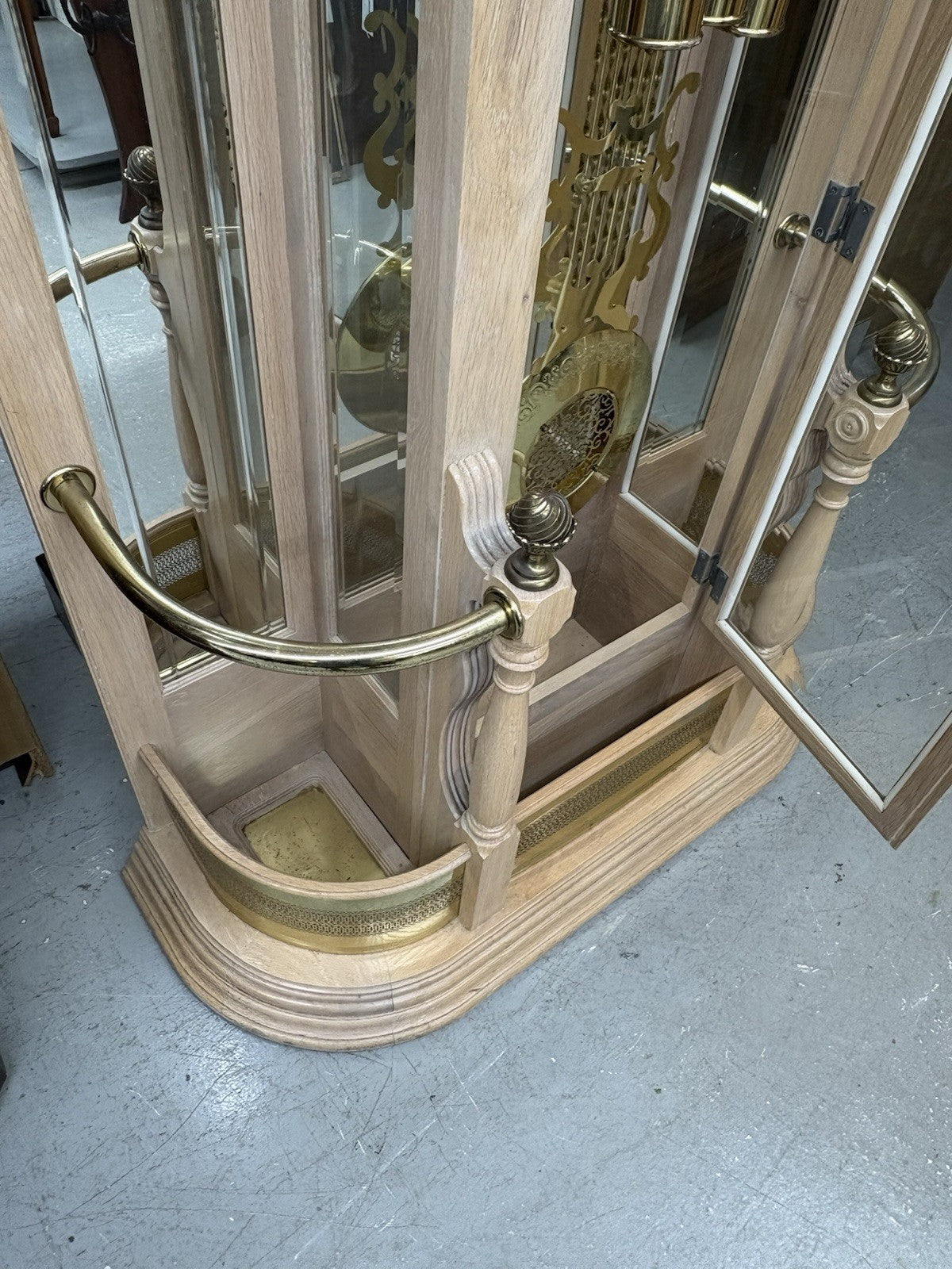 66395   Modern RIDGEWAY Grandfather Clock Hatrack Umbrella Stand