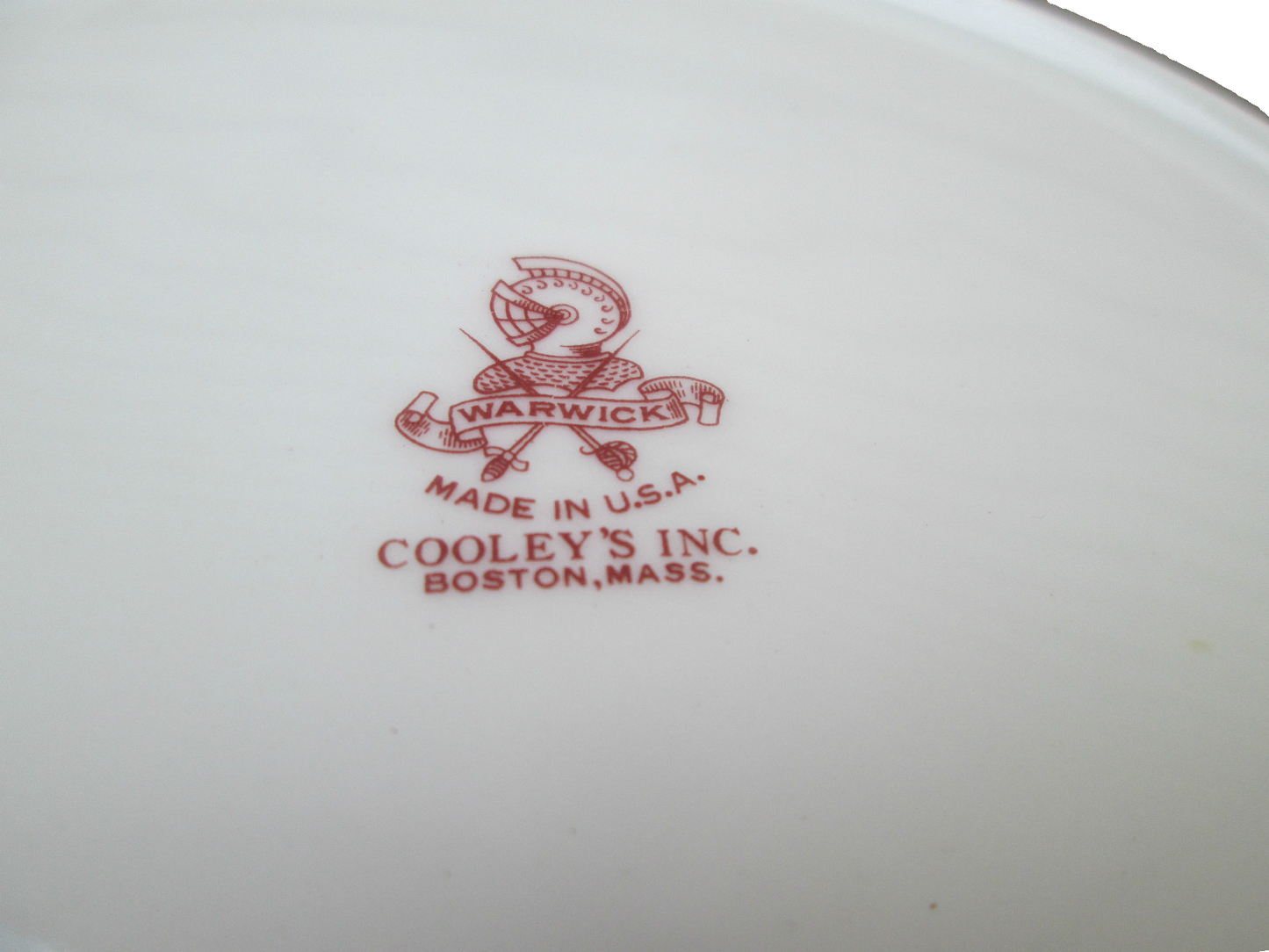 COL WW:  SET OF 10 WARWICK VINTAGE PORECLAIN FLORAL DINNER PLATES