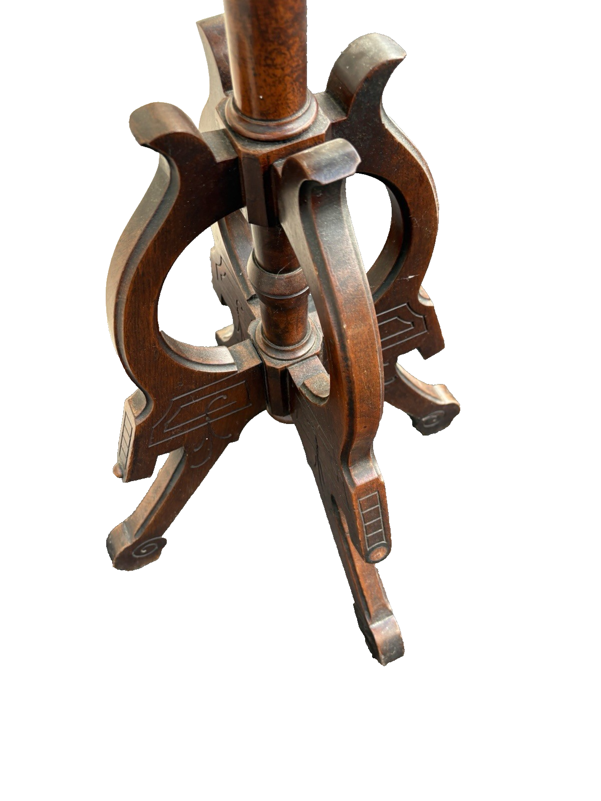 66665  Antique Victorian Marble Top Lamp Table