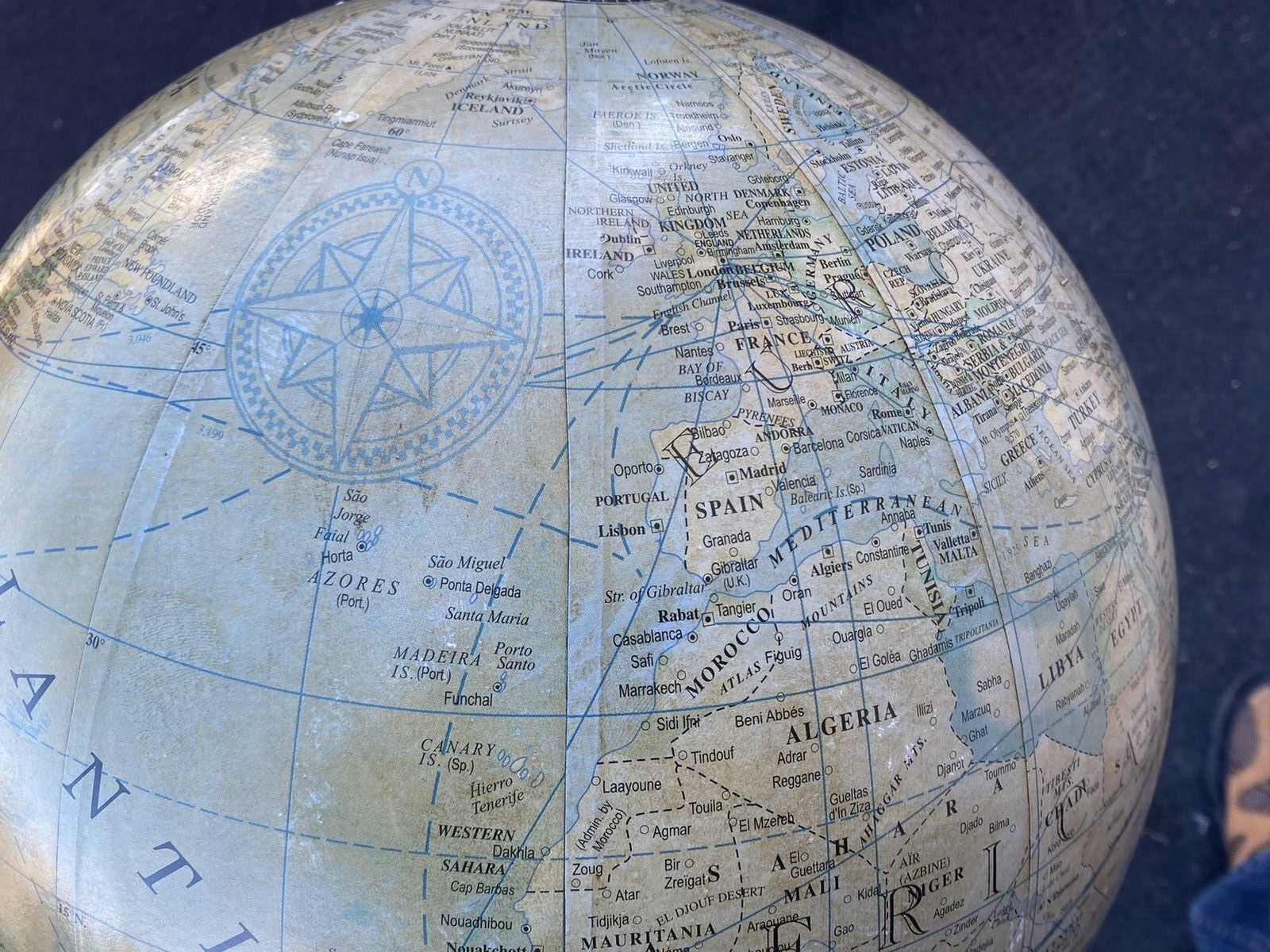 65159 Rare MARITIME 15" Globe