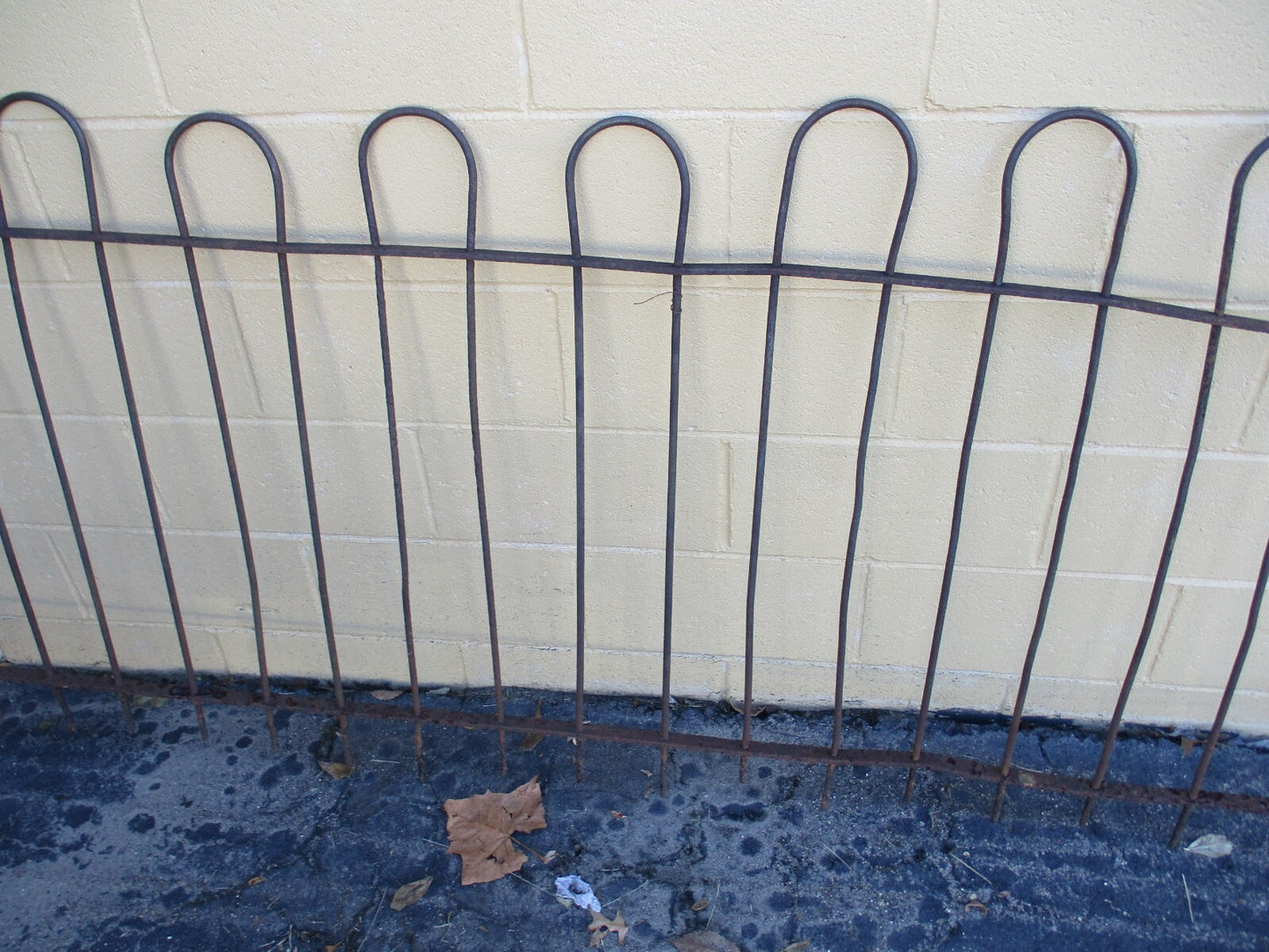 GARDEN 02:  20 feet  x 36" High  Victorian Wrought Iron Fencing Fence 3 sections