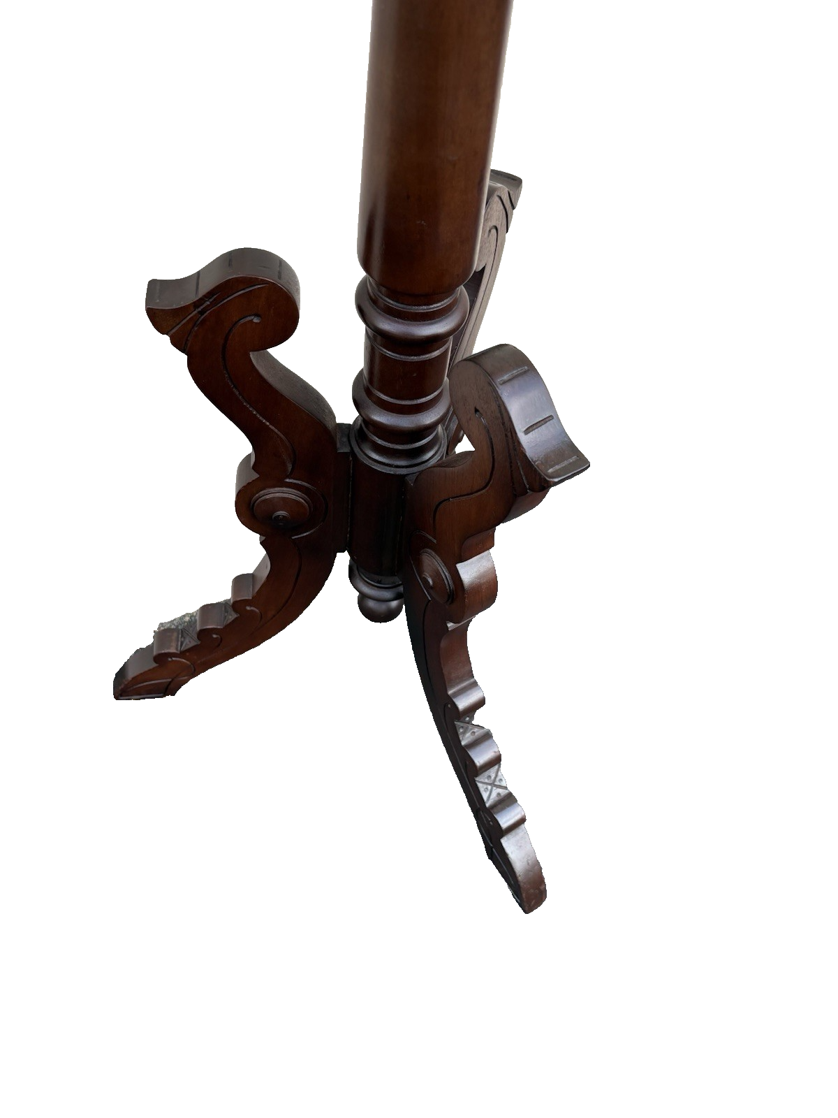 66822 Antique Victorian Marble Top Lamp Table Stand