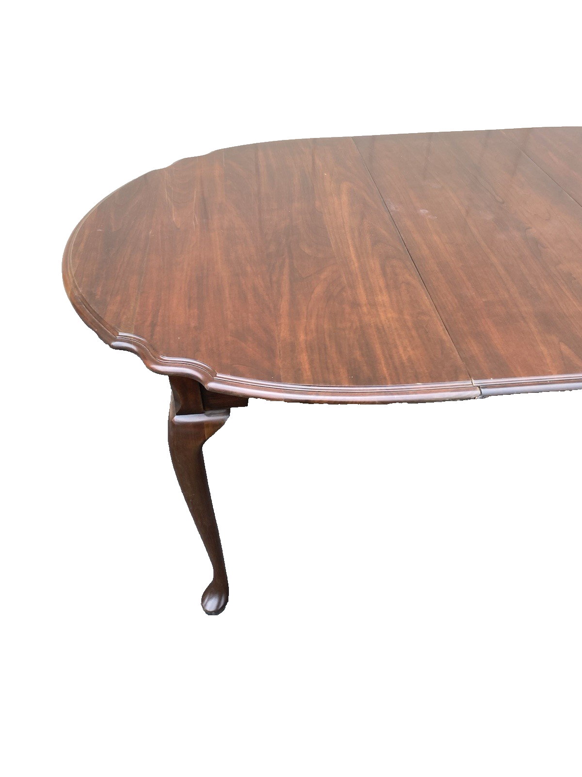 66516 Scalloped Cherry Dining Table with NO leafs Table Top 42" x 52"