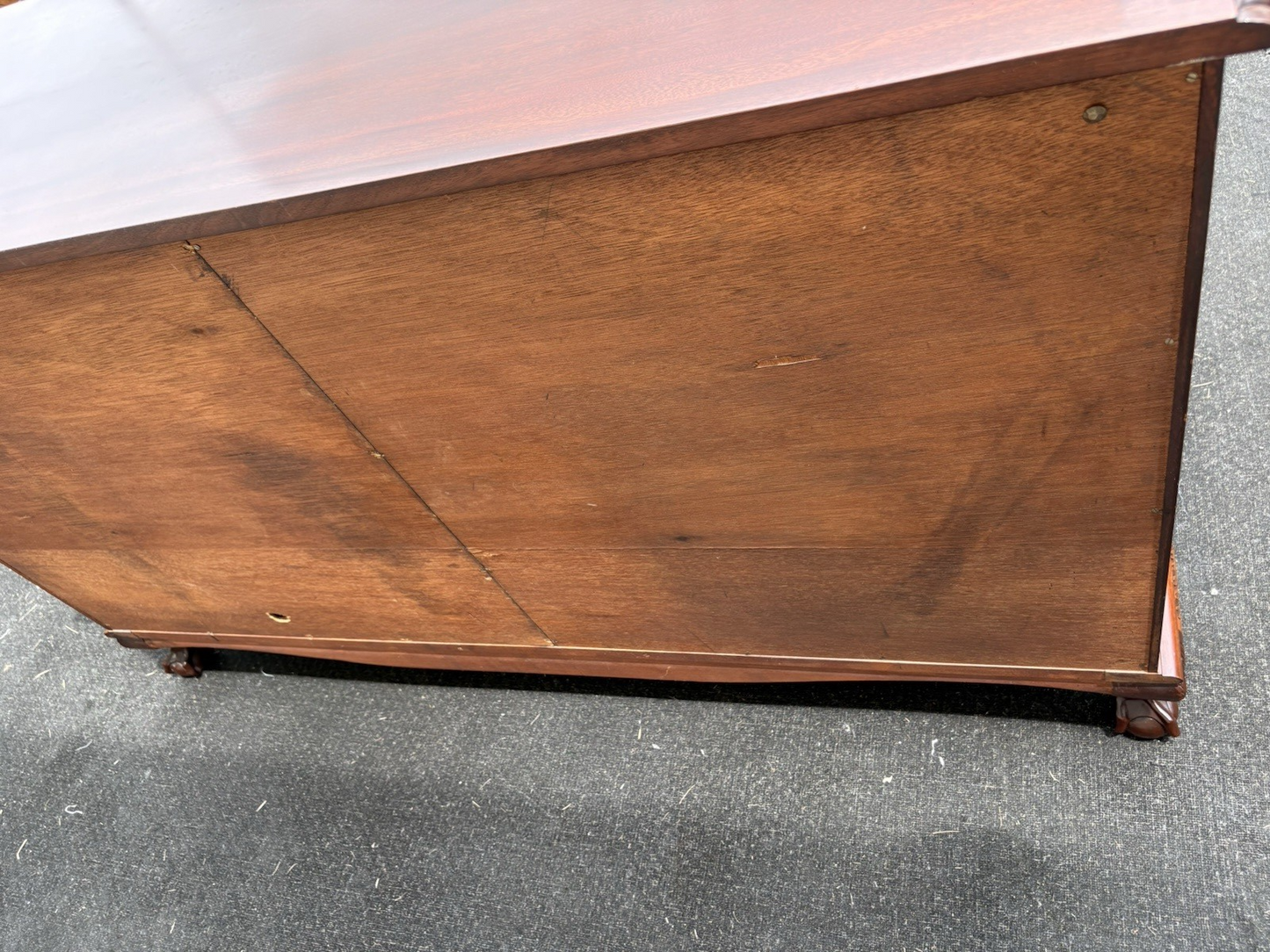 00001 Antique Mahogany Dresser Cabinet Chest