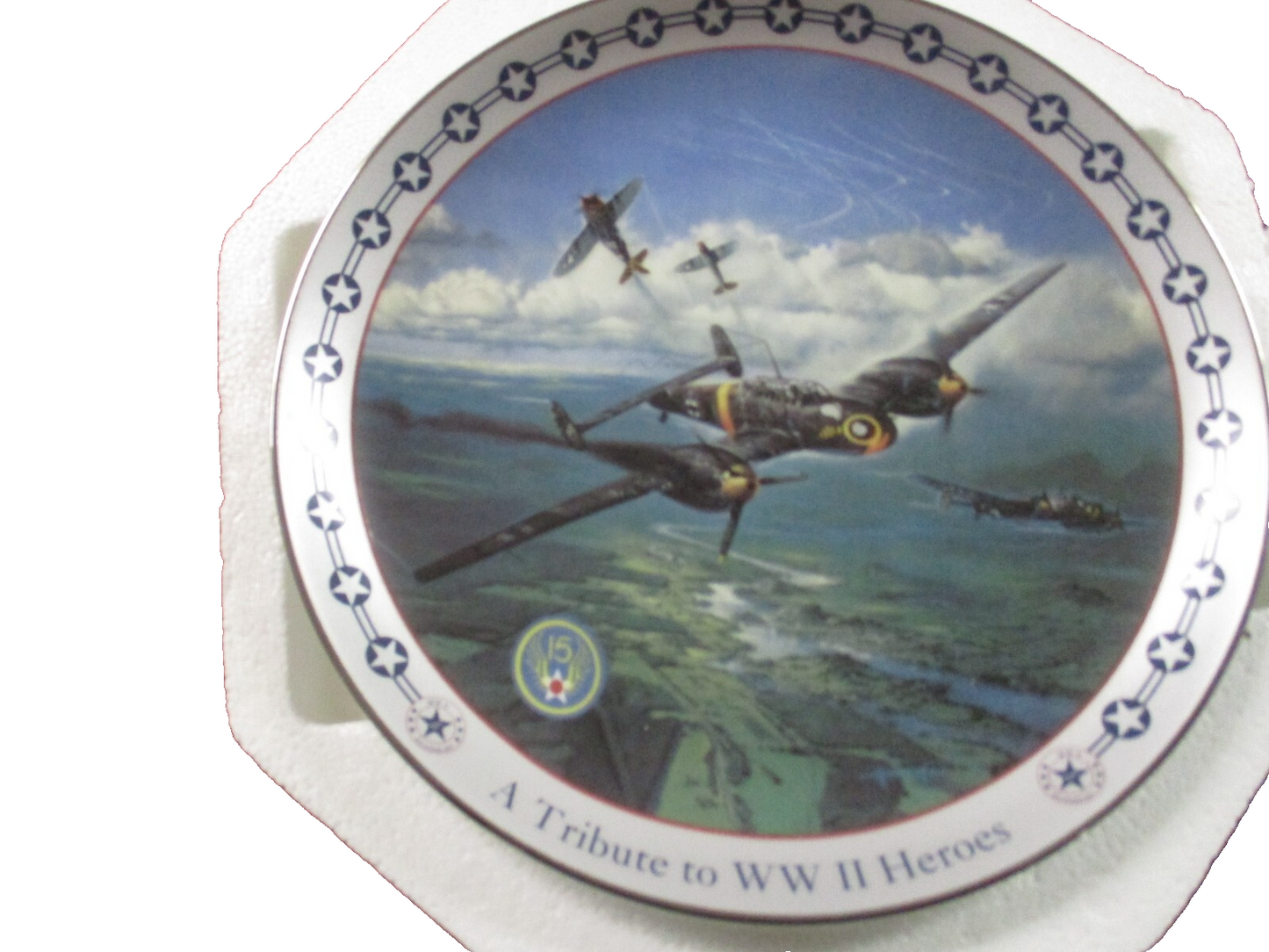 ES 04:   3 Military Plates 1 With JOHN Wayne Franklin Mint  +   2 Heinz Krebs