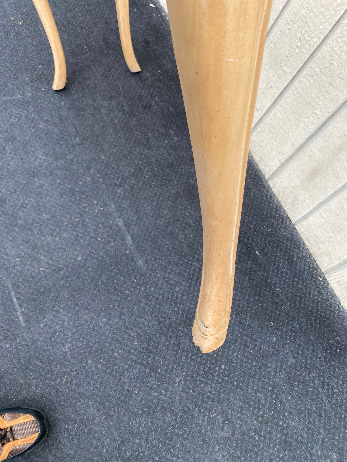 64557   Romantic Shabby Console Hall Table Stand Glass Inserts