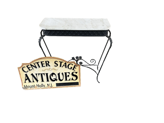 66803 Marble Top Console Table Sideboard Server