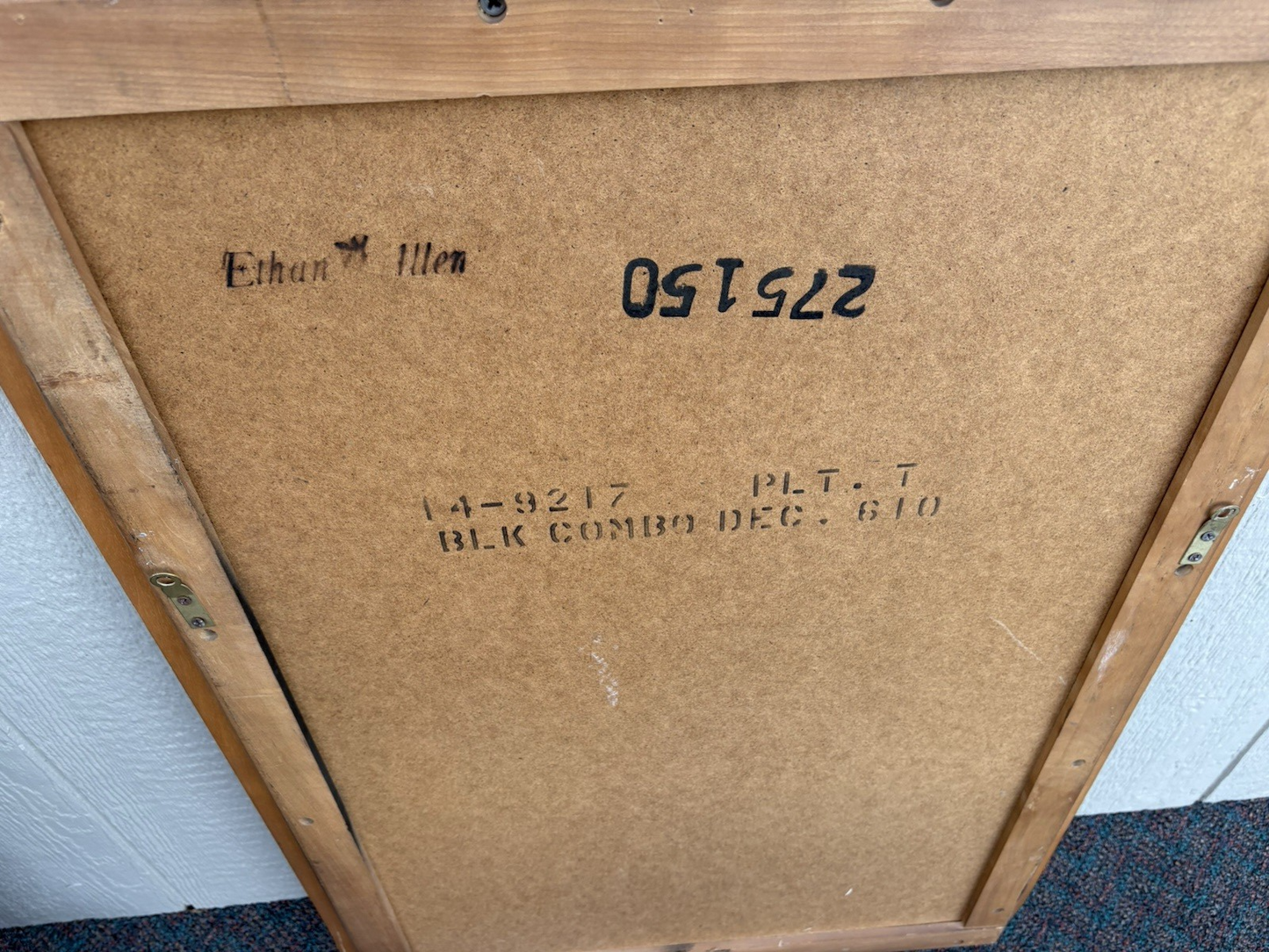 67128 ETHAN ALLEN Storage Cabinet Chest with Mirror