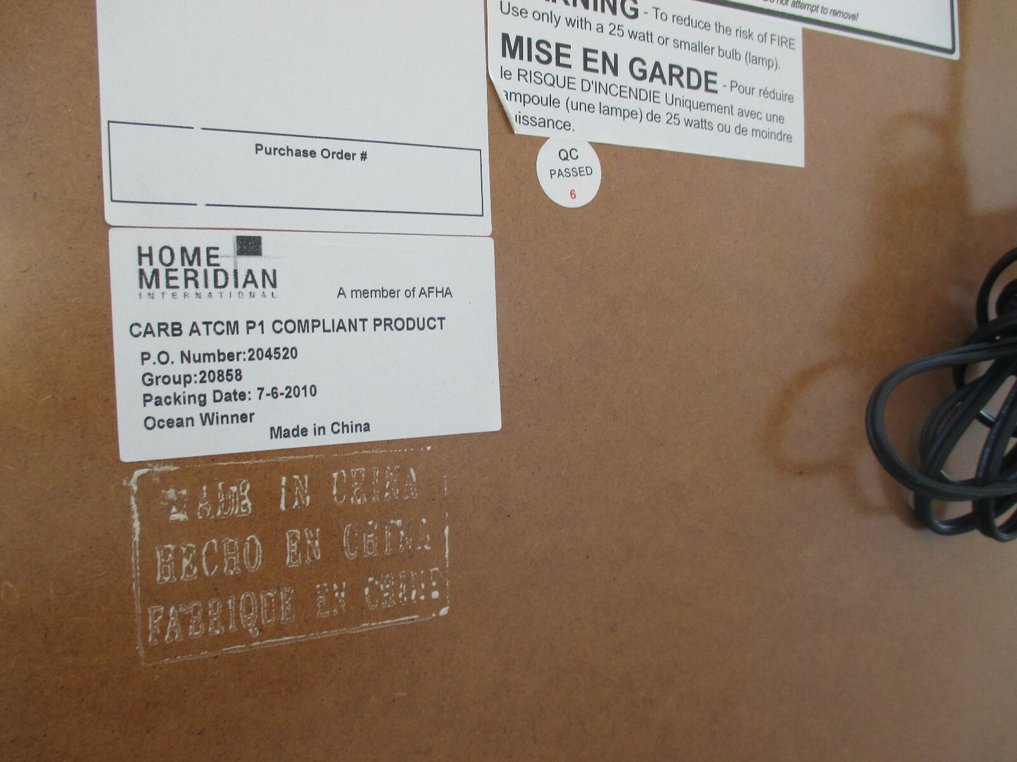 62294   Mahogany Bow Glass Curio China Cabinet HOME MERIDIAN