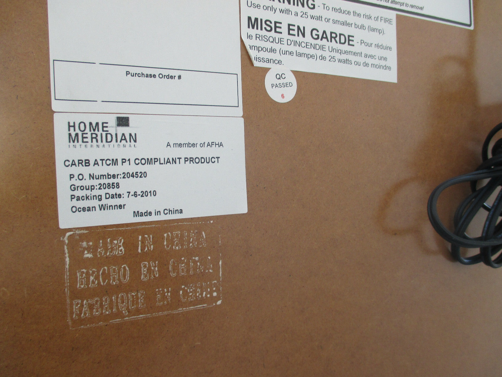 62294   Mahogany Bow Glass Curio China Cabinet HOME MERIDIAN