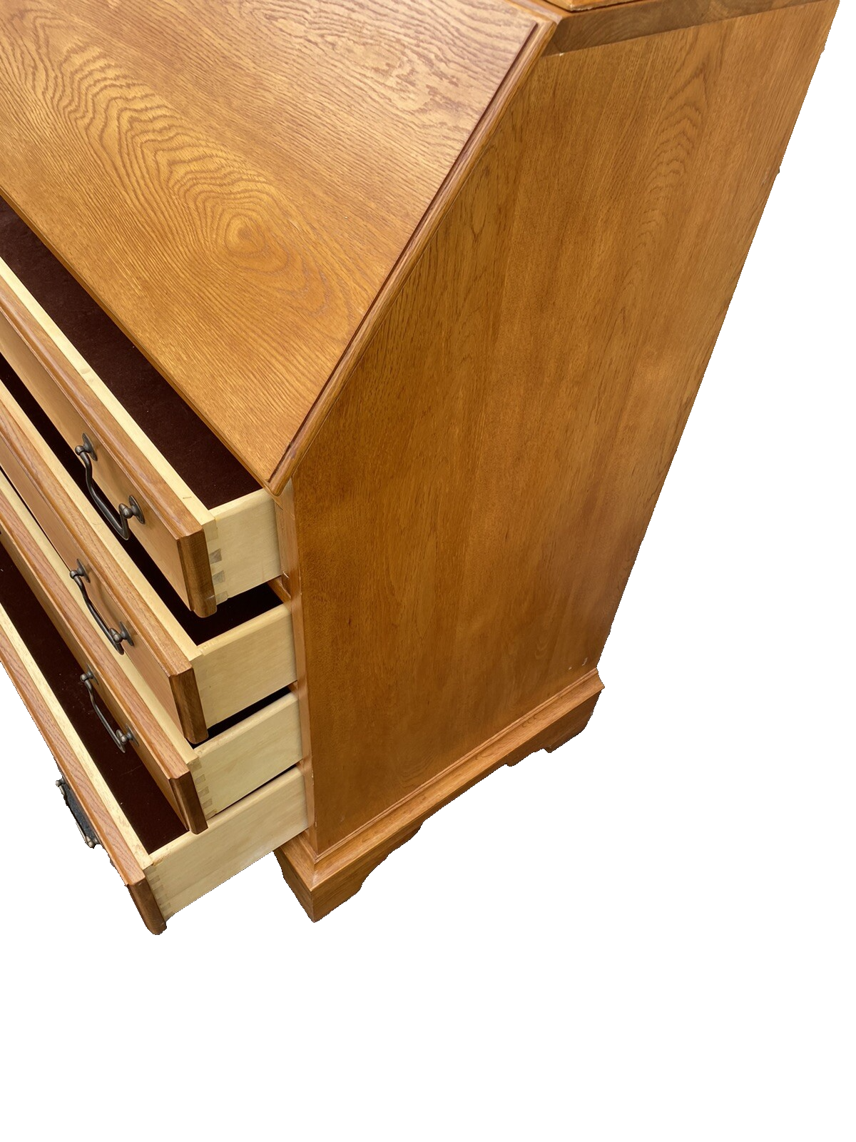 65784  Solid Oak Secretary  Desk RICHARDSON Furniture   with Bookcase Top