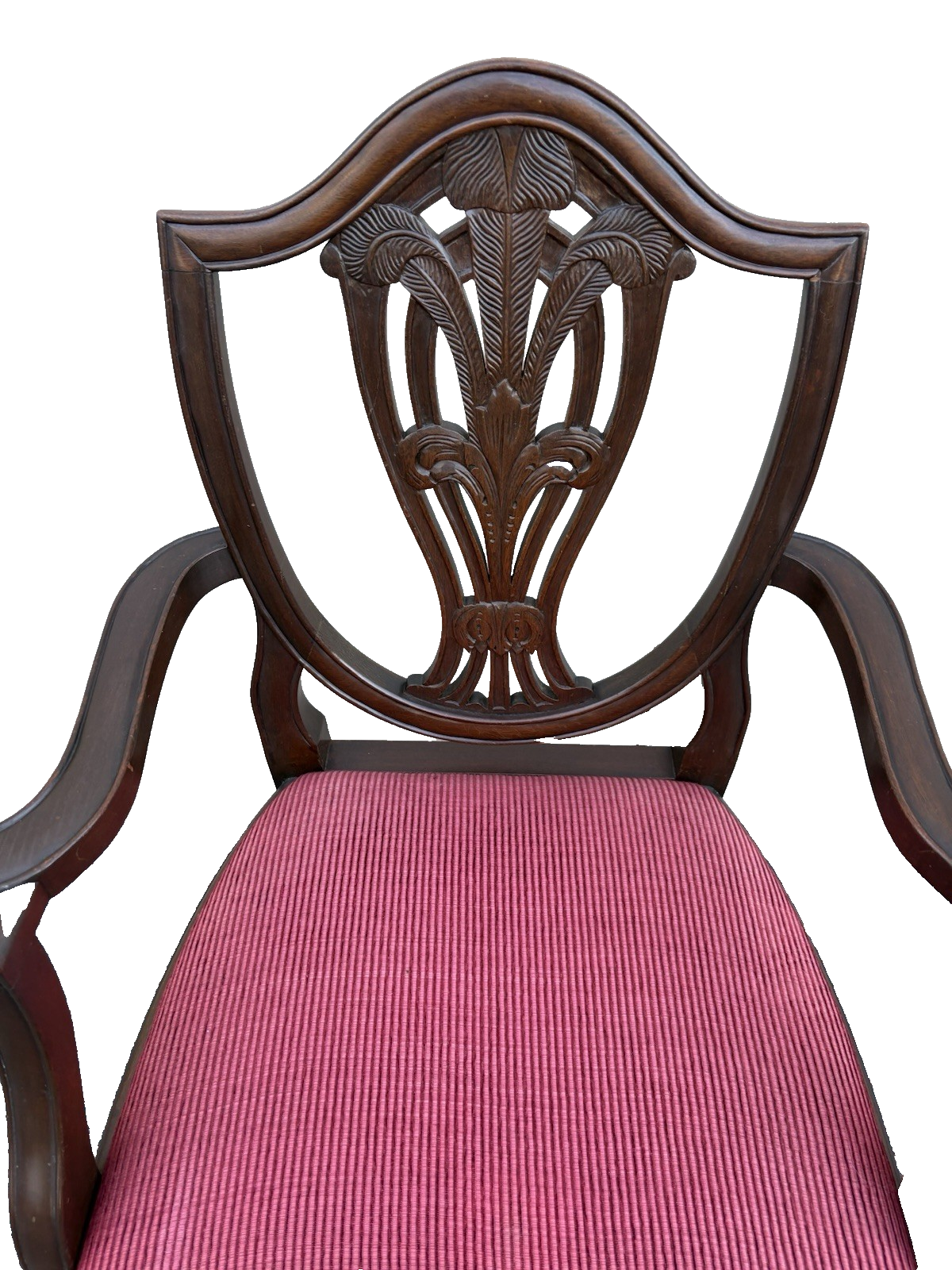 67162 Super Quality Set of 8 Mahogany Shield Back Dining Chairs