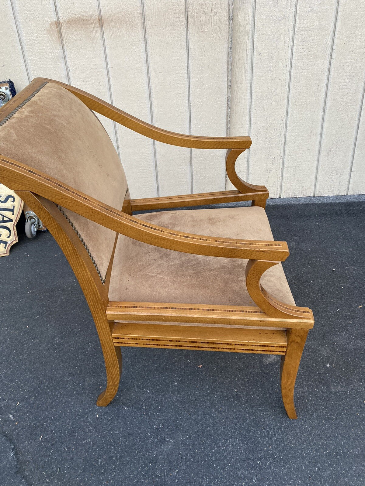 66102 INLAID Custom Hand Made KREISS COLLECTION Armchair Chair