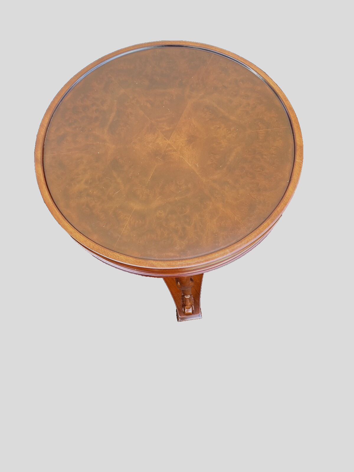 65383 Mahogany Swan Figure Lamp Table Stand