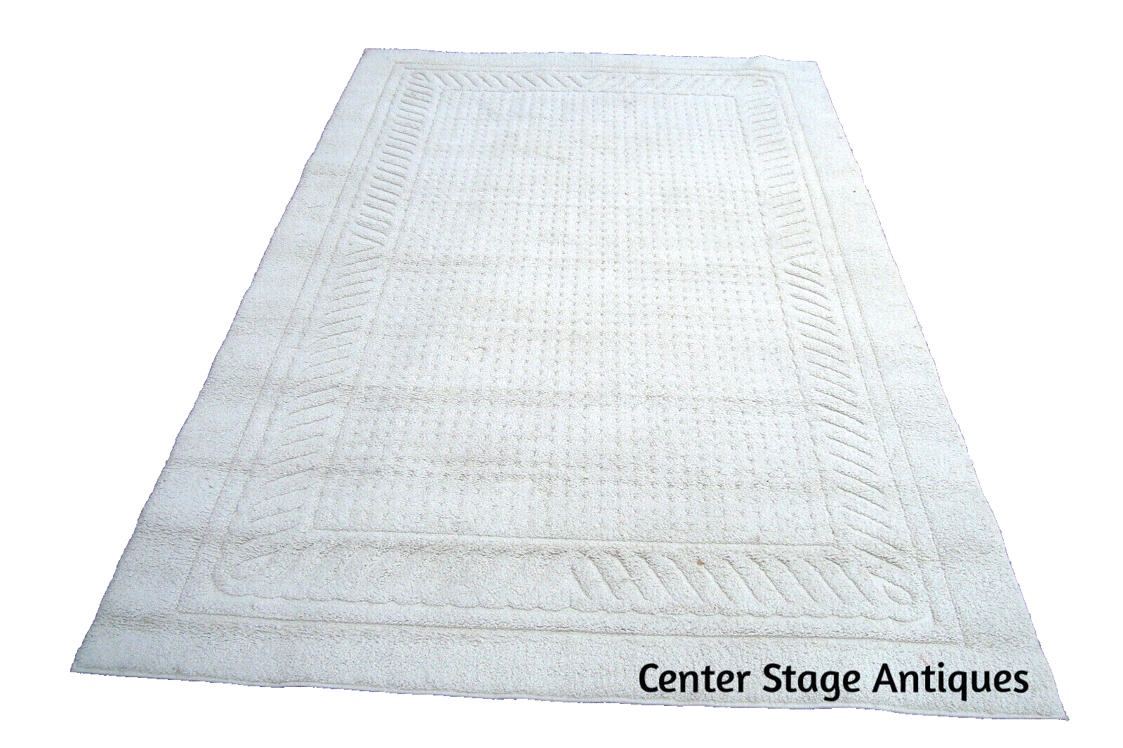 RUG 204:   Ivory Carpet Rug  Size  60" x 100"