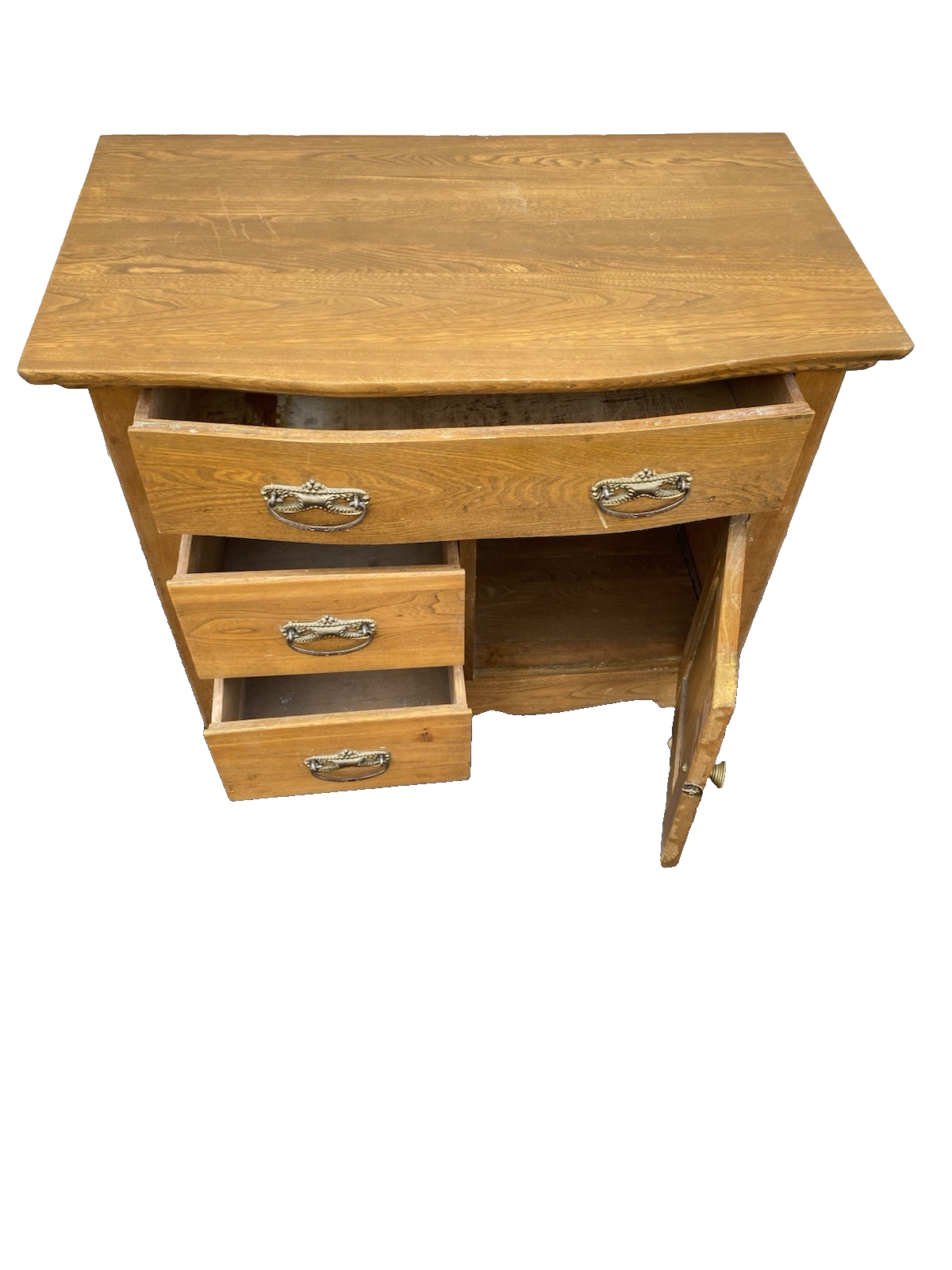 66602   Antique Victorian Oak Washstand Dresser Chest