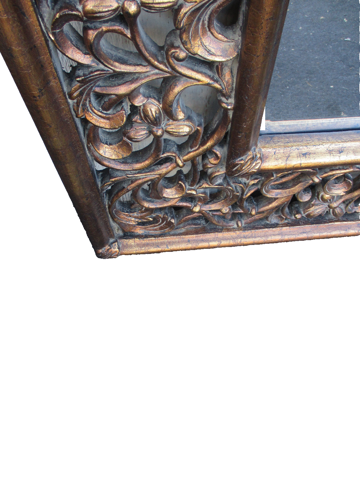 64195  Gold RASCHELLA Decorator Accent Mirror   Size   34'W x 40"H