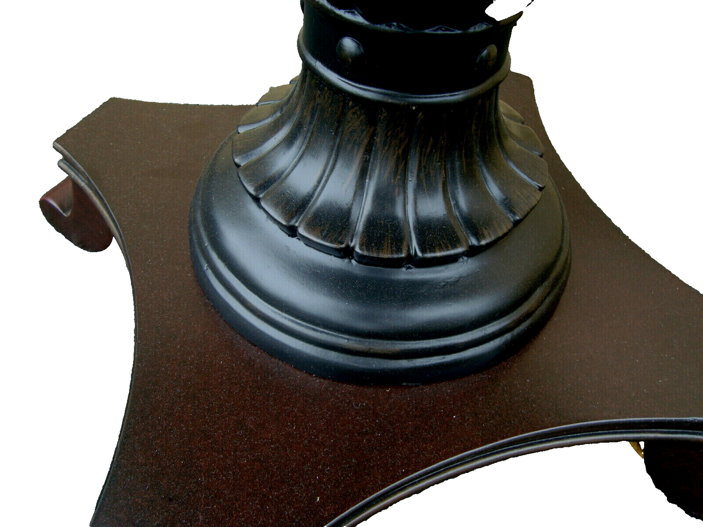 60425 Glass Top Lamp Table Nightstand Stand