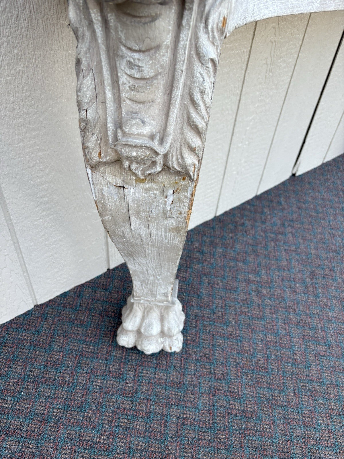 00001 Antique Victorian Oak Fireplace Mantle Mantel with Lion Heads