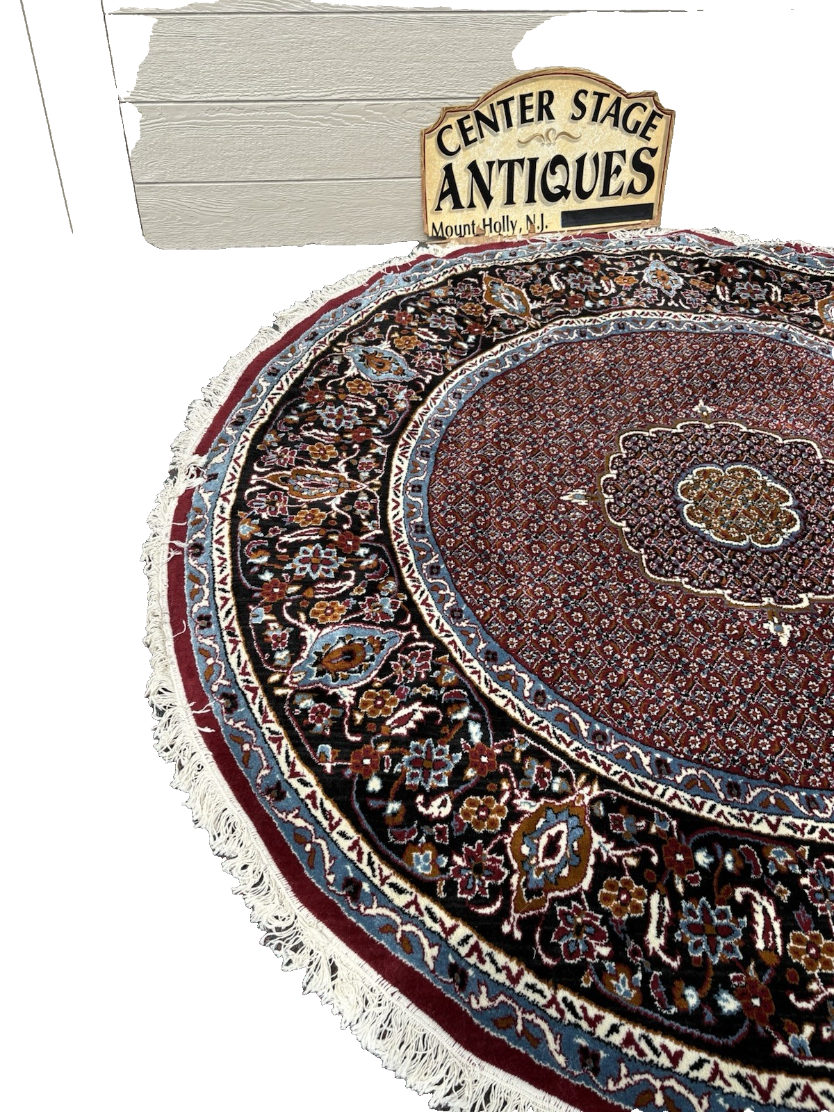 RUG 19: Large Octagonal Oriental Rug Carpet