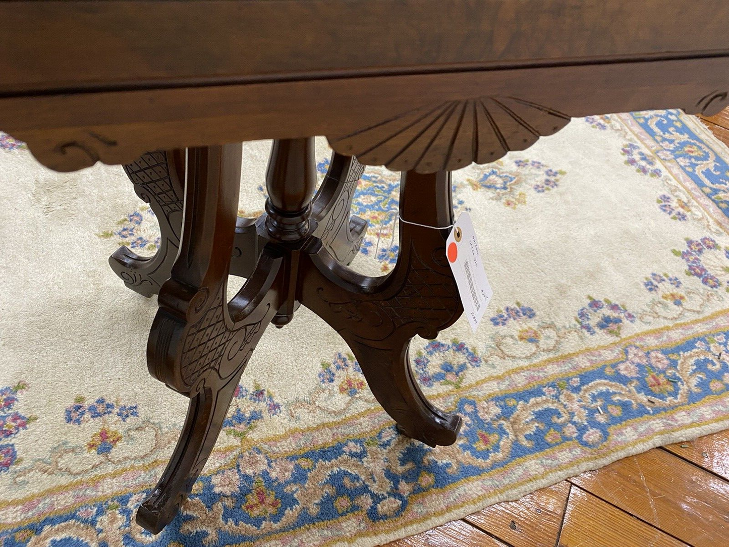 64811 Antique Victorian Walnut Lamp Table Stand