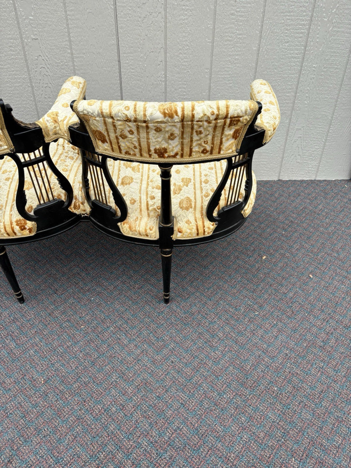 62247  RARE  Antique Victorian Settee Loveseat Couch Sofa  Chair