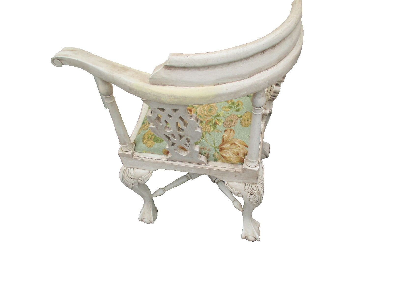 63183 Decorator Shabby Chippendale Corner Chair Chippendale Claw Feet