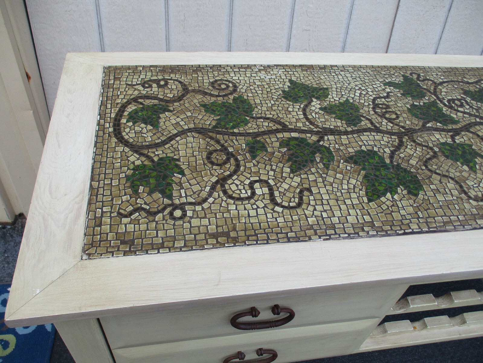 63569 Quality Decorator Sideboard Server Cabinet with Wine Rack Factory Finish