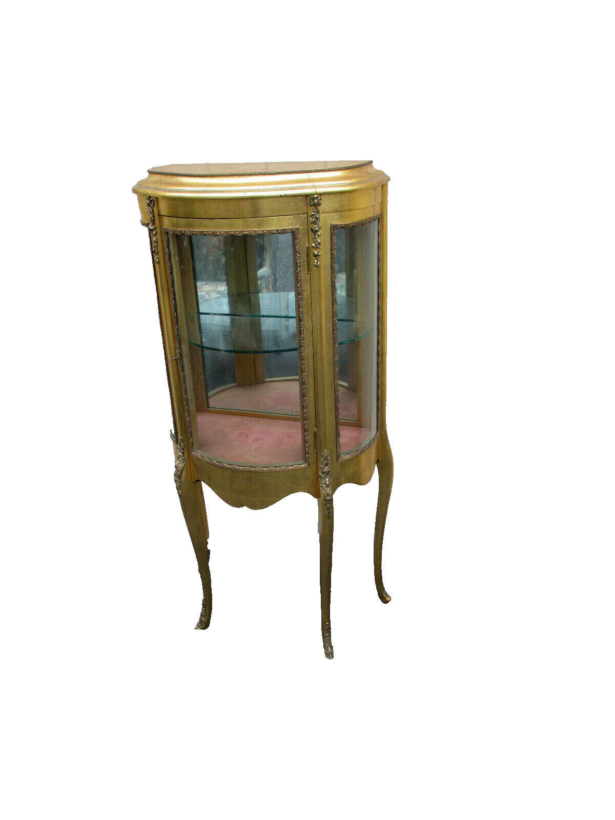 62511   Gold Decorator Curio Cabinet Etergie China Cabinet