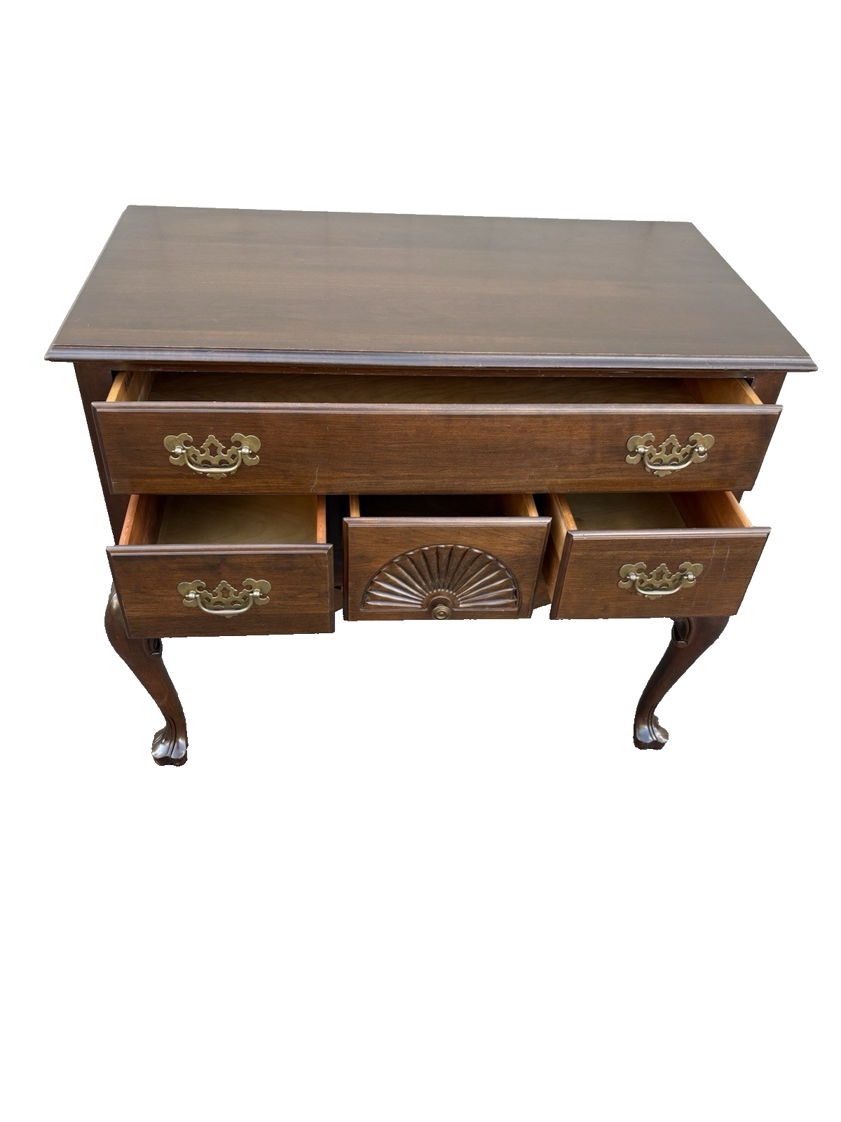 66716 Ethan Allen Mahogany Low Boy Dresser Chest