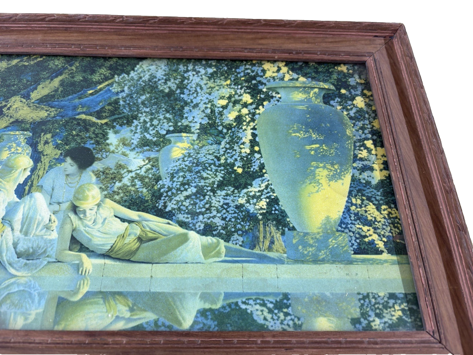 66779 MAXFIELD PARRISH Print in Picture Frame THE GARDEN IN ALLAH