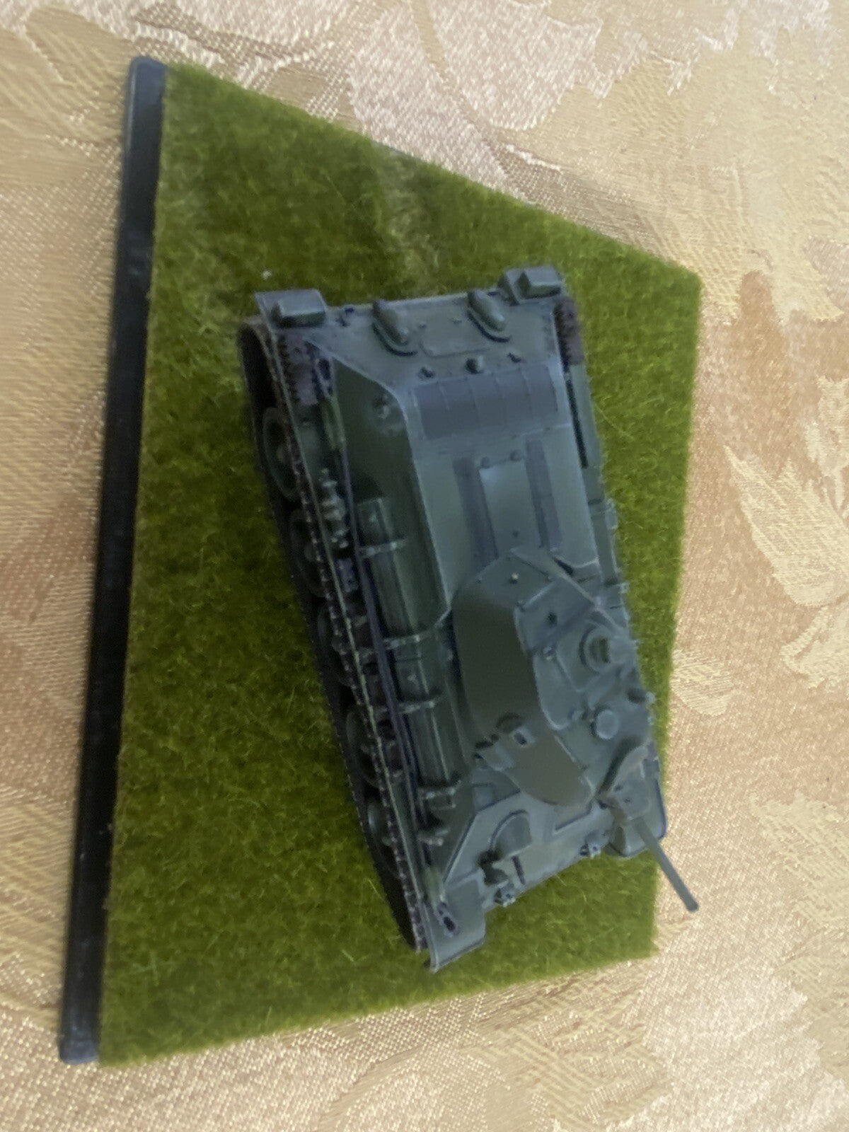 ES 50: Grouping of    4 Miltary  Tanks in Showcase    4 3/4" x 3 3/4" x 2 1/2"H