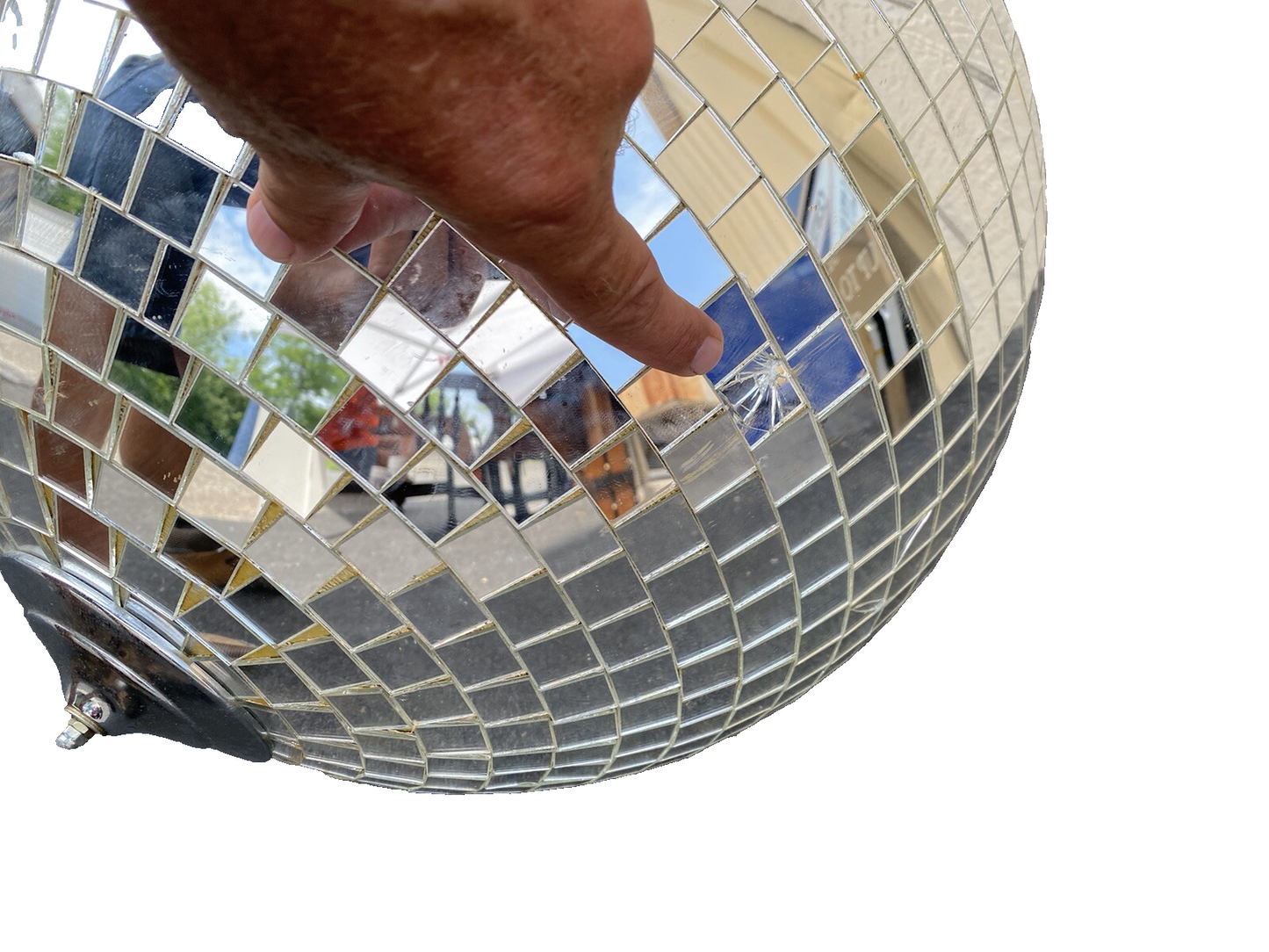 65925 Large Disco Ball Party Maker 1980 s  25 " round