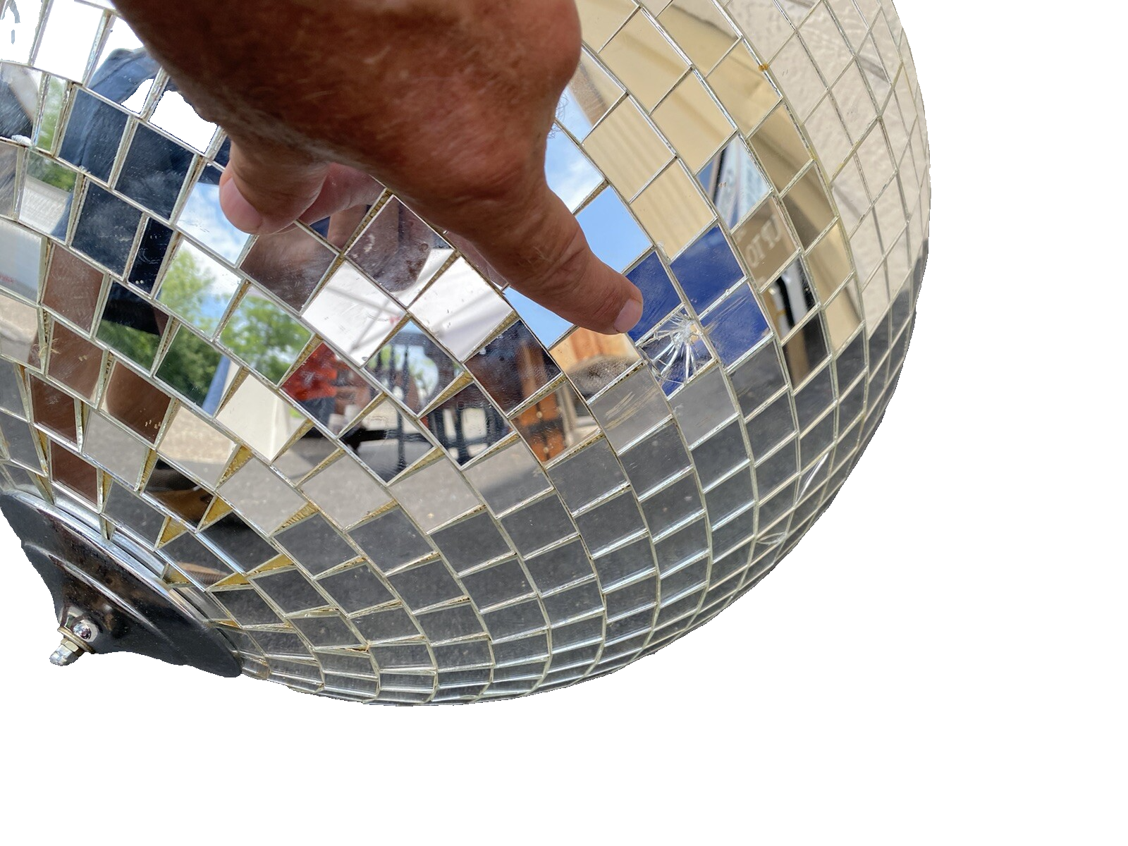 65925 Large Disco Ball Party Maker 1980 s  25 " round