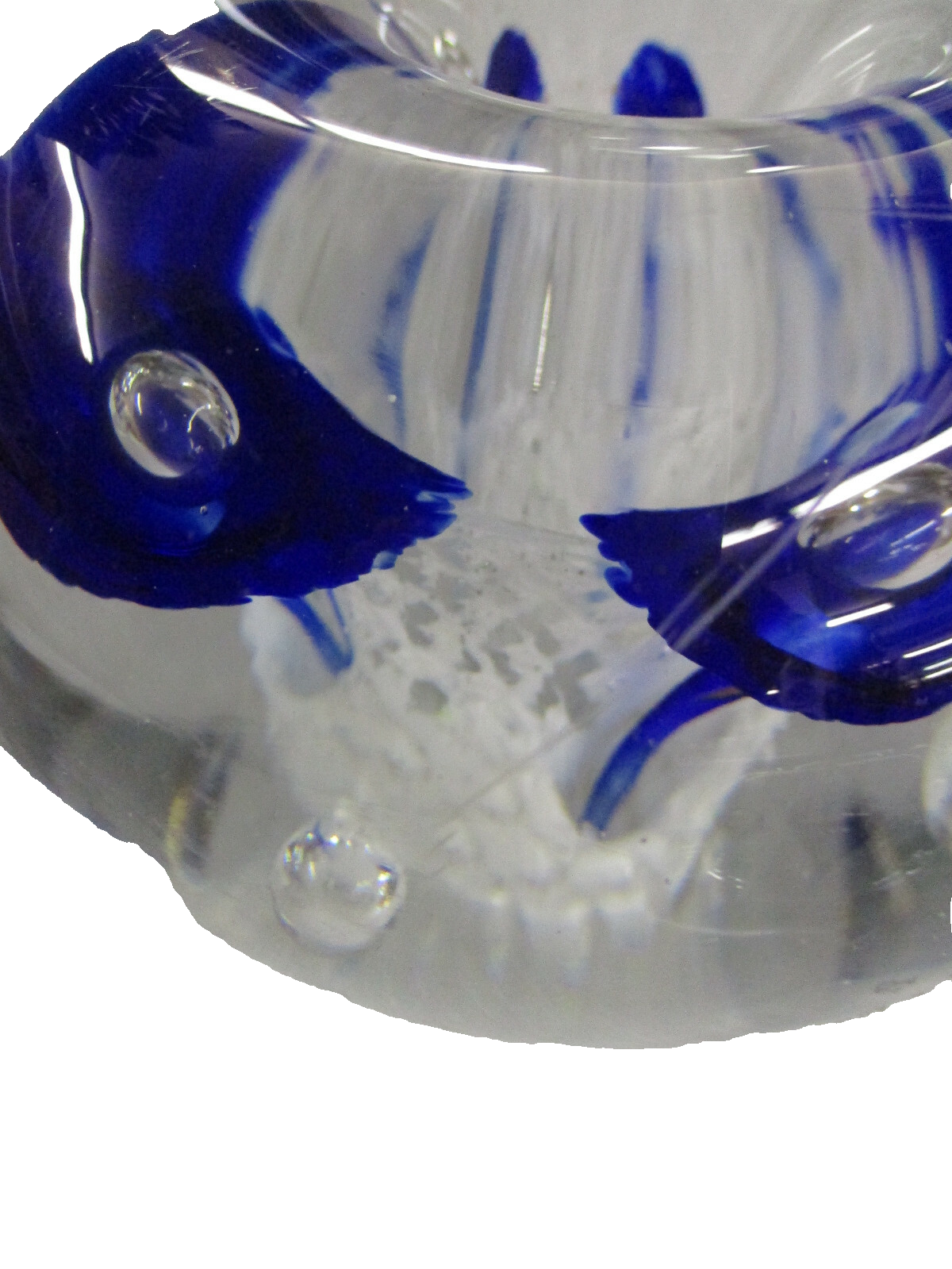 COL WW:      PAIR of  Hand Blown Paperweight  s or Candle Stick Holder s