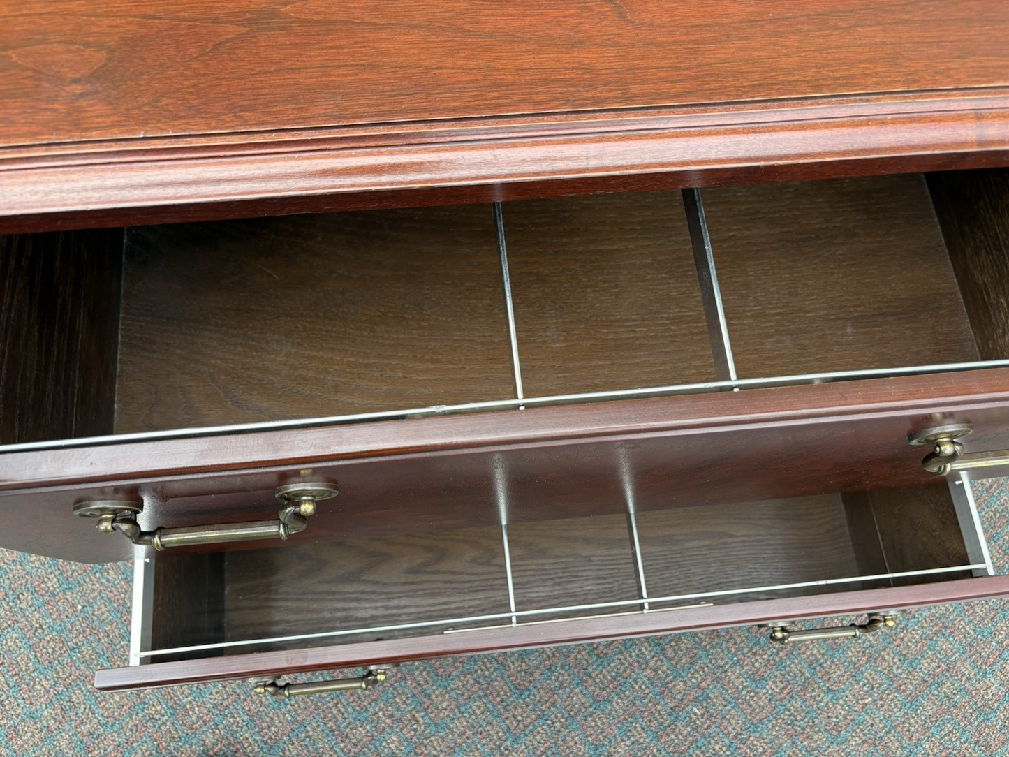 00001 Mahogany KIMBALL Furniture  2 Drawer Lateral File Cabinet