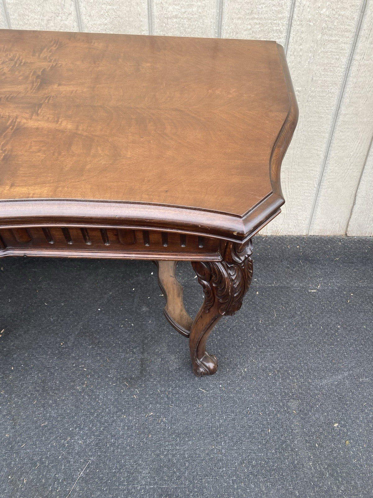 66609  Antique French Country Flip Top Dining Table Console Sofa Table