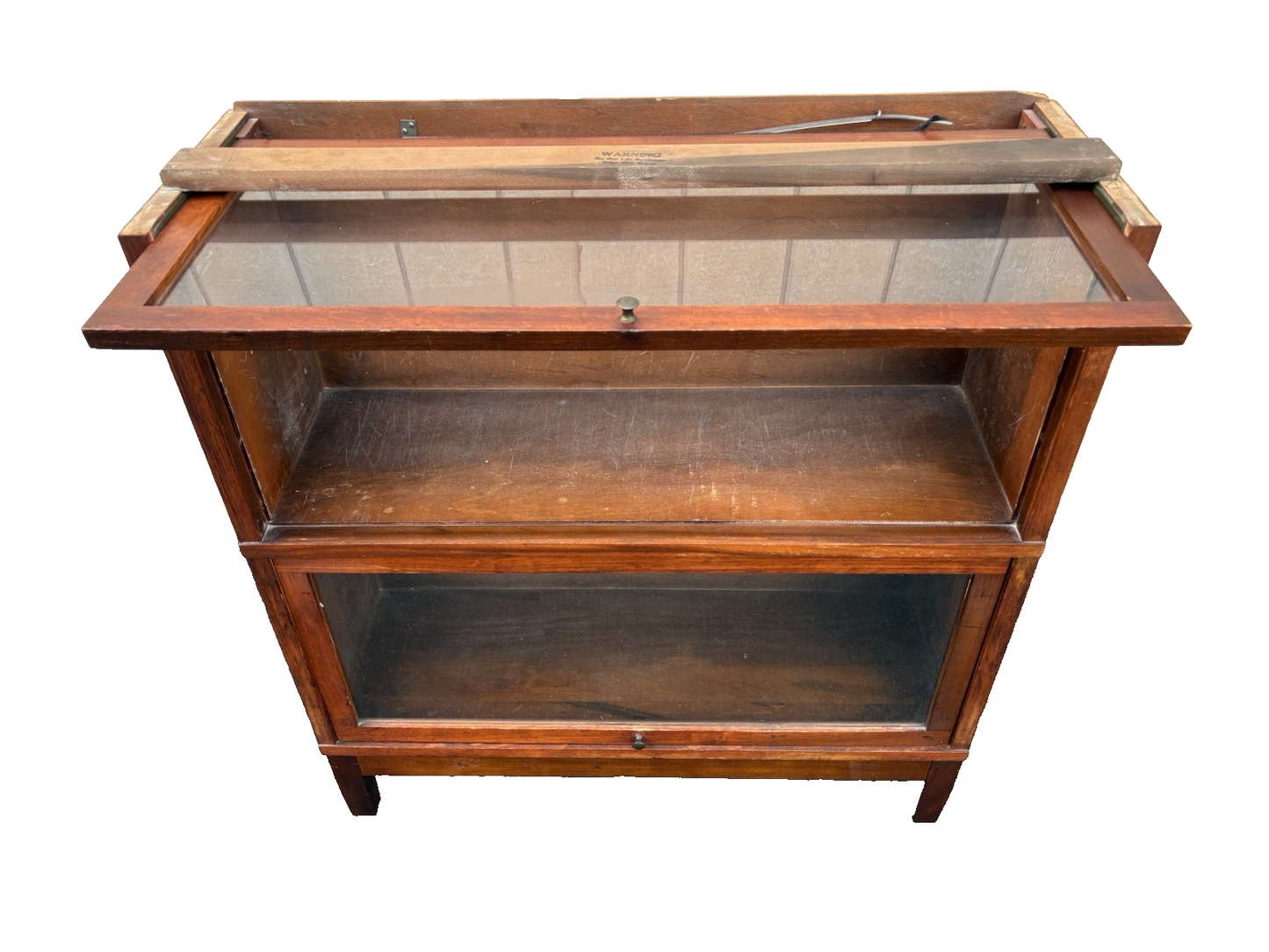 66759  GLOBE WERNICKE Mahogany Stacking bookcase