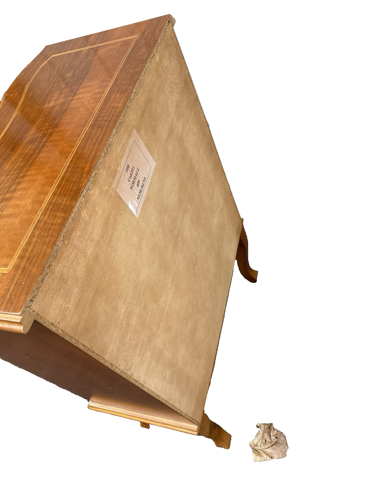 66403 Inlaid Custom Made 2 Drawer Bookcase Cabinet Nightstand