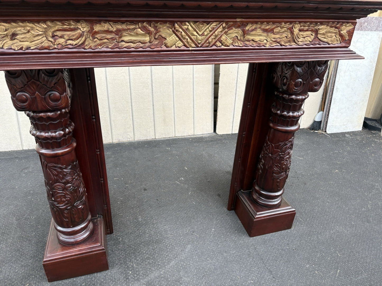 00001 Solid Mahogany Fireplace Mantle