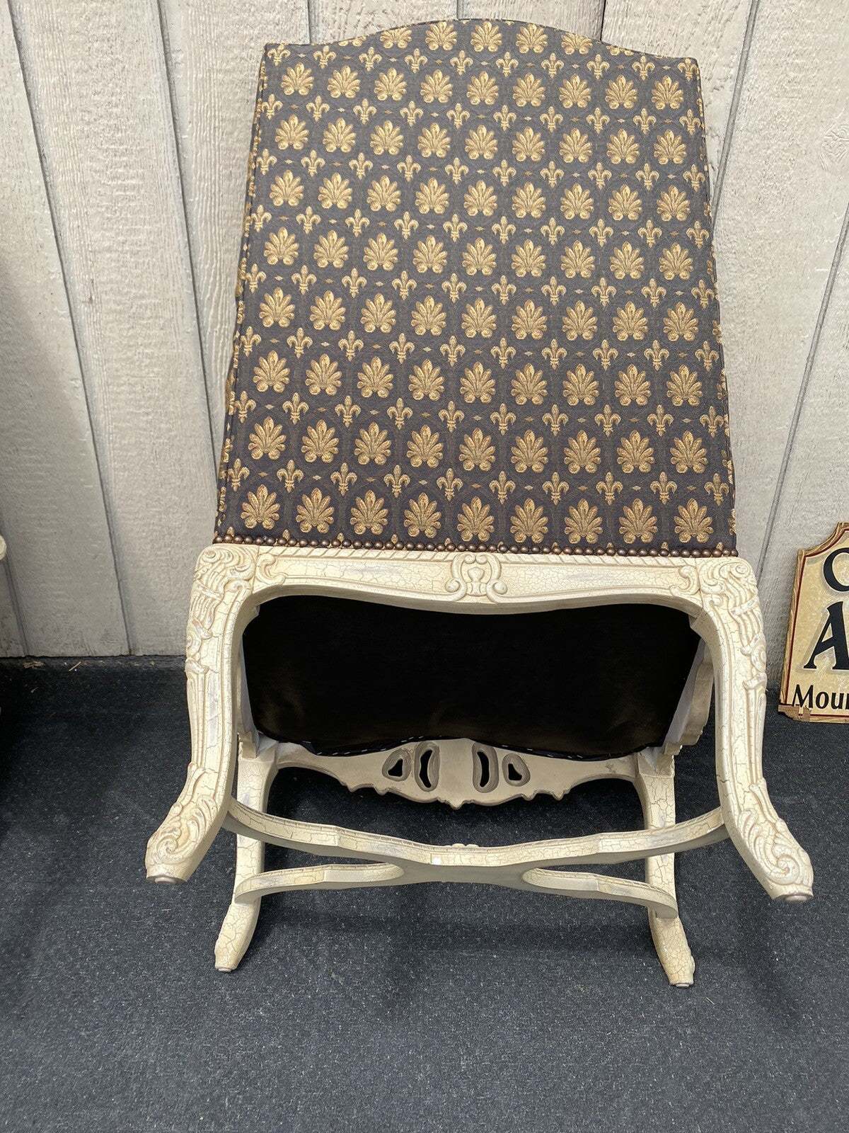 61185  Pair Romantic Shabby Armchair Chair s