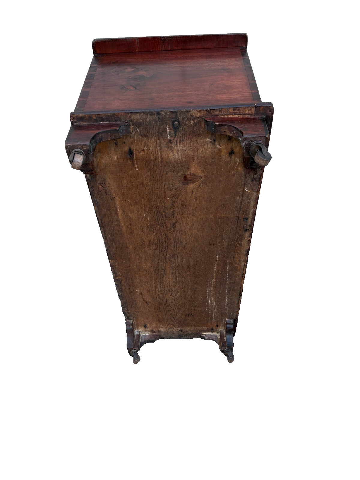 67016 Antique Primitive Storage Blanket Chest With Dovetailed Sides