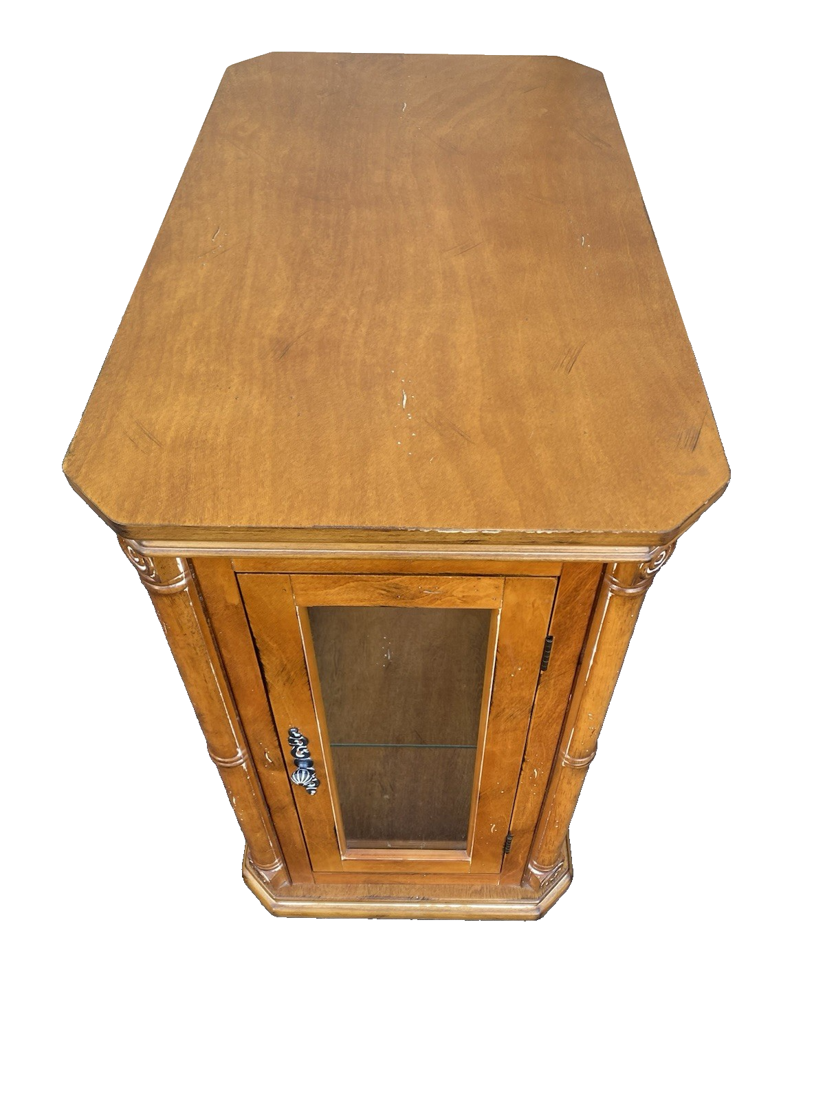 66561   Decorator Curio Cabinet Console Table Stand