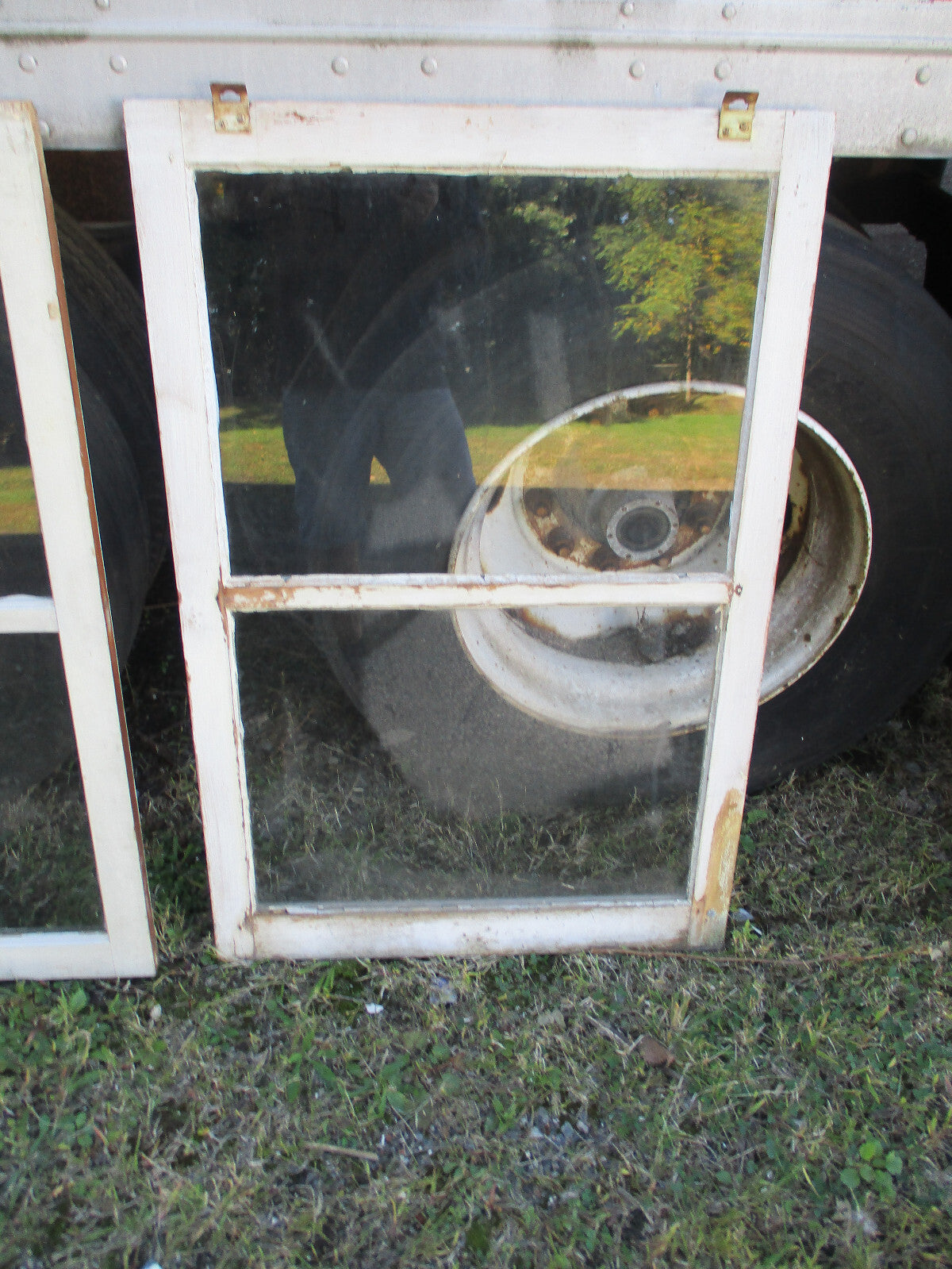 DOOR 13:   Pair Antique Victorian Storm Windows