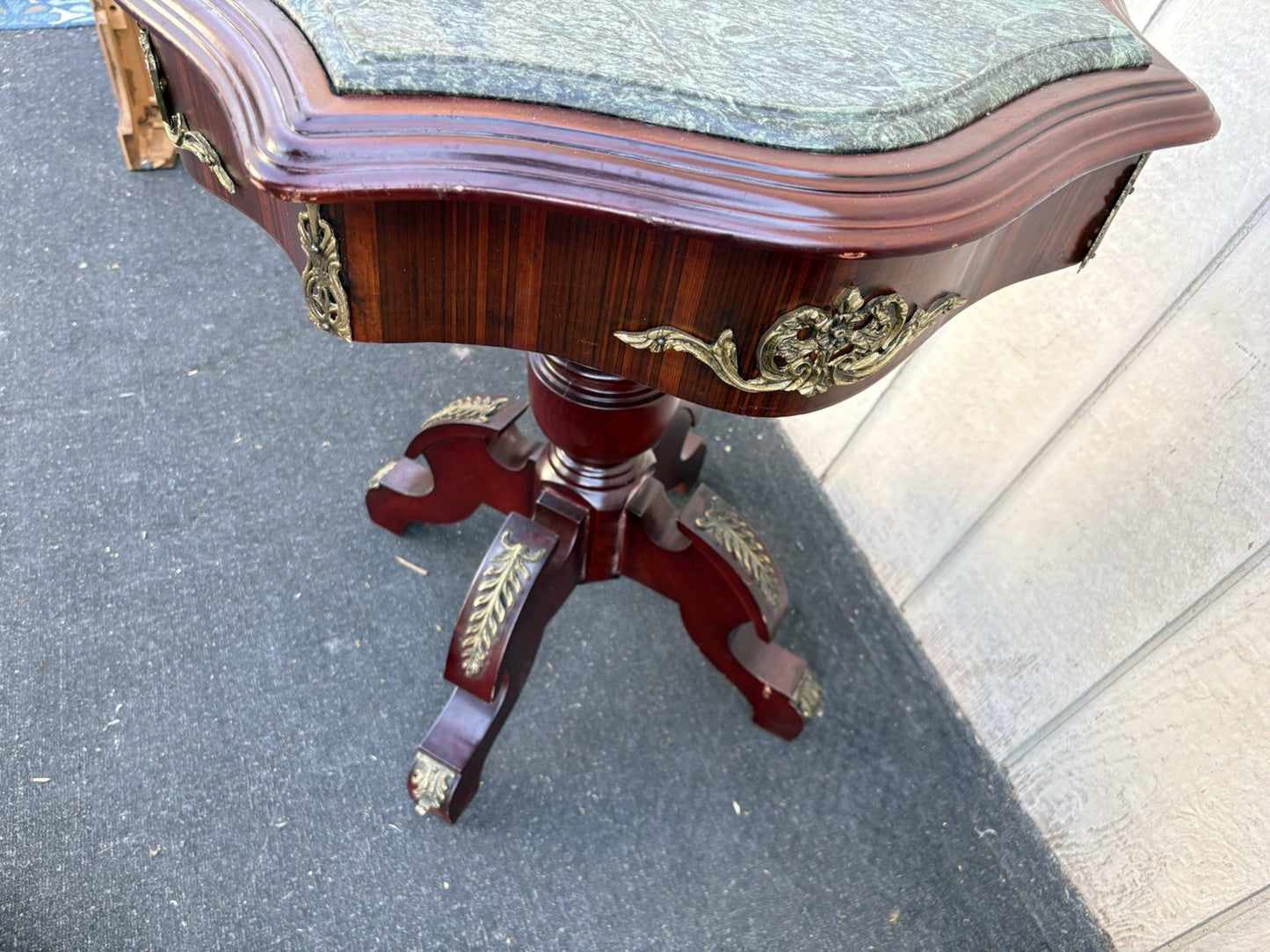 66807  Decorator Marble Top Lamp Table Stand