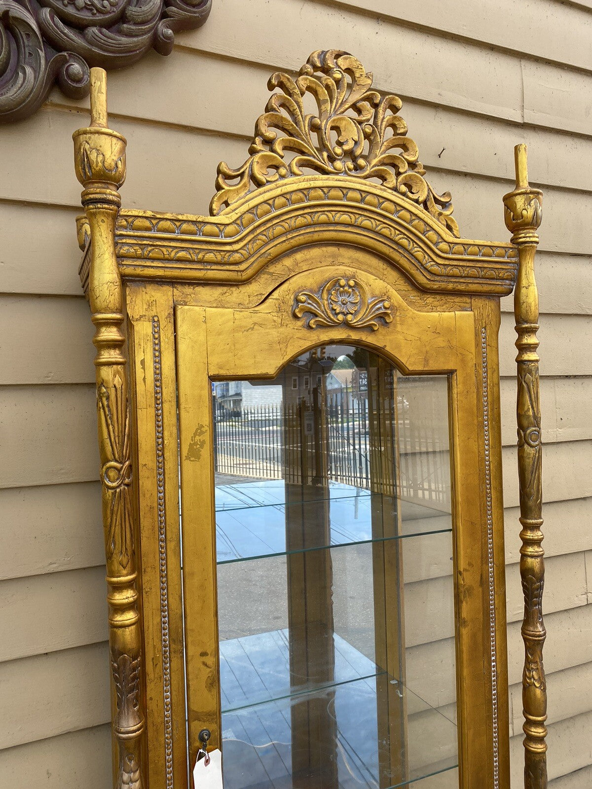63331  Gold Decorator Curio China cabinet Bookcase