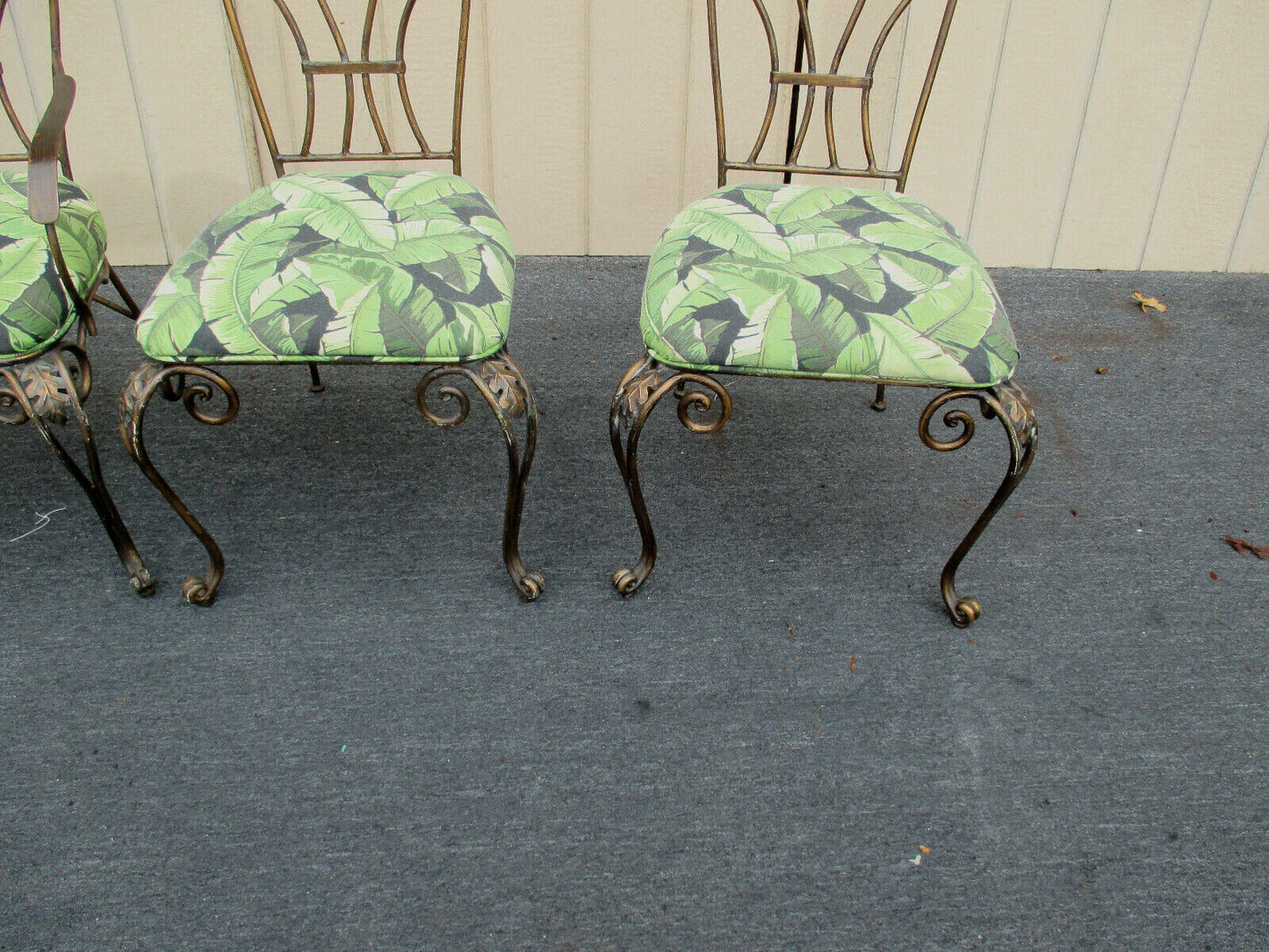 62359   Set of 4 QUALITY Metal Dining Kitchen Chairs